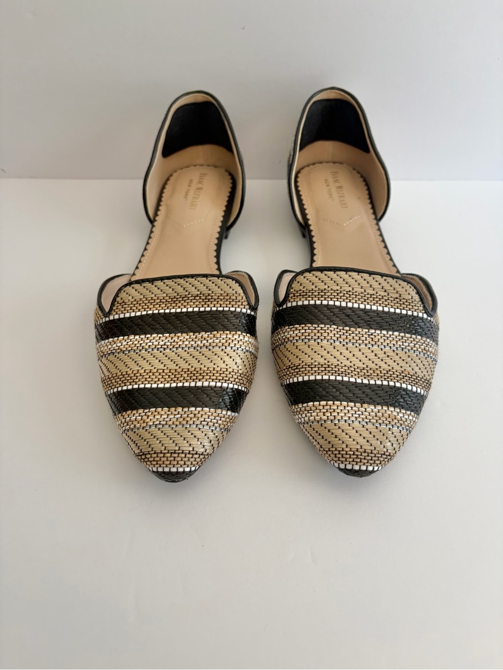 Isaac Mizrahi Women Woven Dorsey Pointed Toe  Flats Size 8.5
